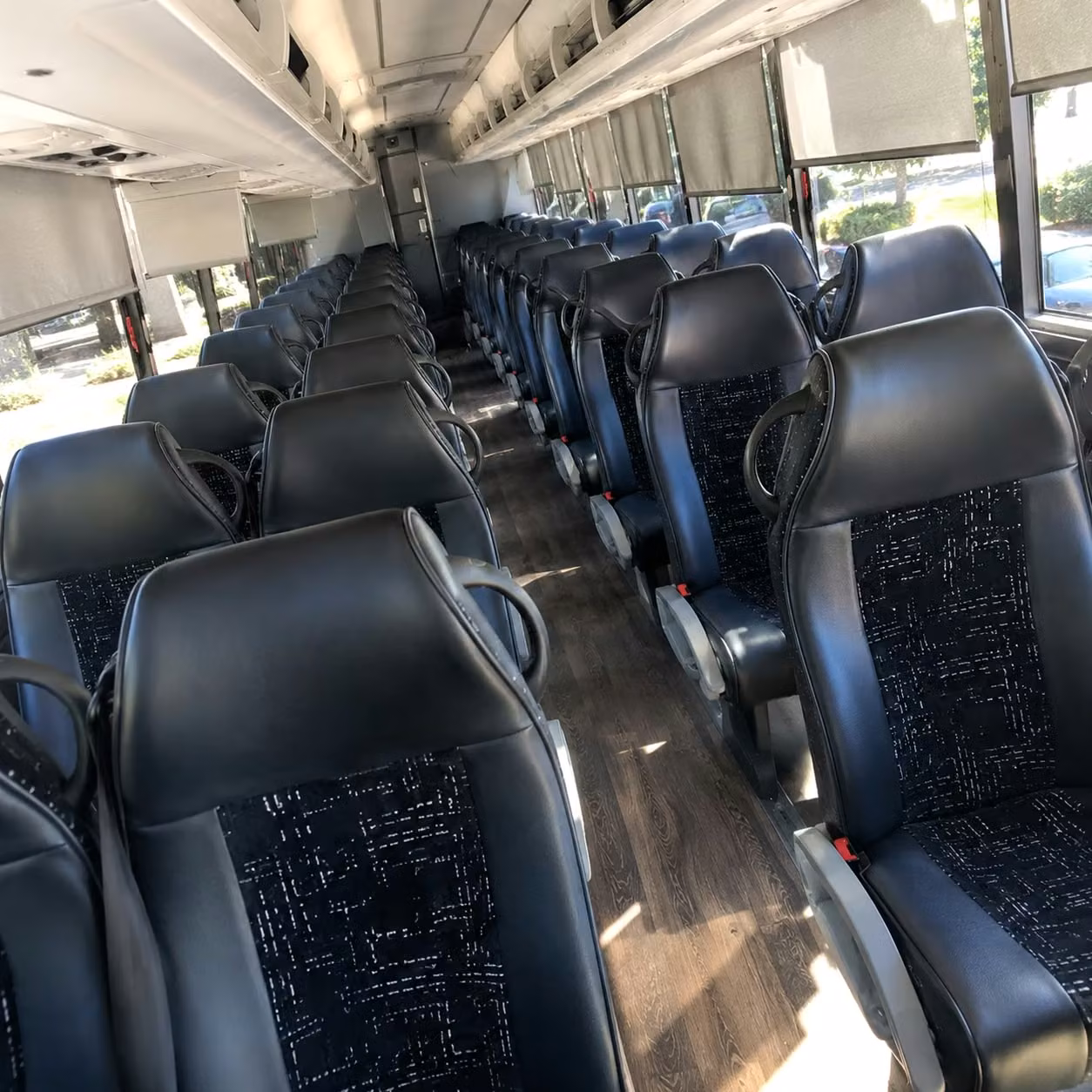 frederick charter bus interior